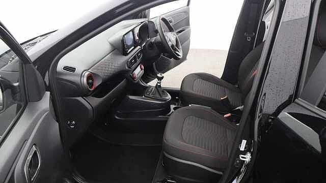 Hyundai I10 1.0 T-GDi N Line Hatchback 5dr Petrol Manual Euro 6 (s/s) (90 ps) Black