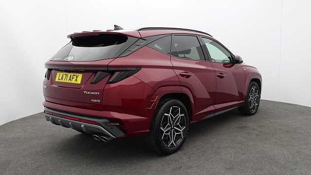 Hyundai TUCSON 1.6 h T-GDi N Line S SUV 5dr Petrol Hybrid Auto Euro 6 (s/s) (230 ps) Red