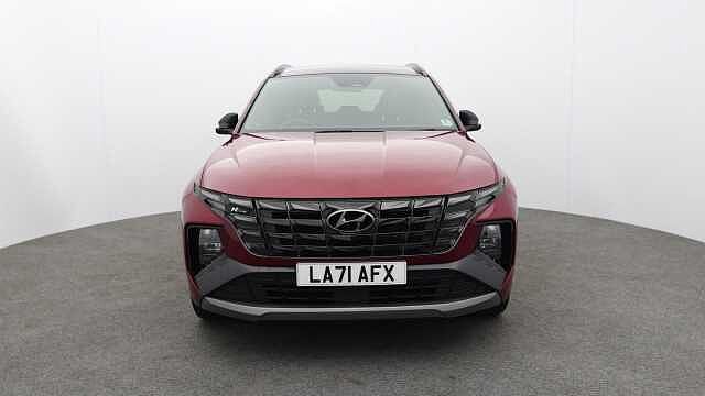 Hyundai TUCSON 1.6 h T-GDi N Line S SUV 5dr Petrol Hybrid Auto Euro 6 (s/s) (230 ps) Red