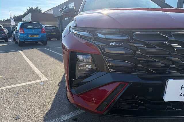 Hyundai TUCSON 1.6T 48V MHD N Line 5dr DCT Red