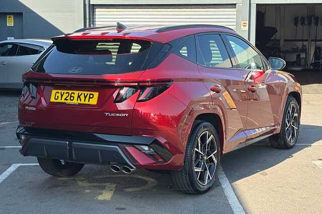 Hyundai TUCSON 1.6T 48V MHD N Line 5dr DCT Red