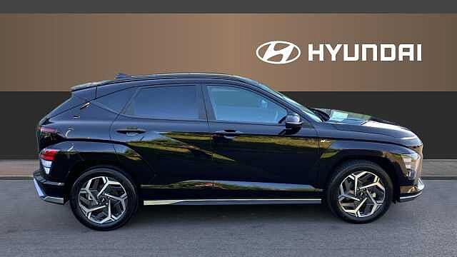 Hyundai KONA 1.6 Hybrid 129 N Line 5dr DCT Hybrid Hatchback Black