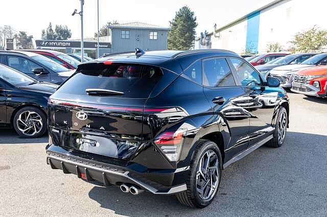 Hyundai KONA 1.6 Hybrid 138 N Line S 5dr DCT Abyss Black
