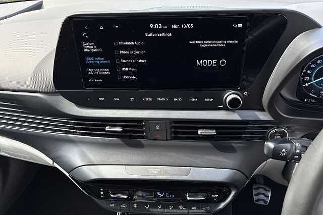 Hyundai BAYON 1.0 T Gdi Mhev Ultimate Suv 5dr Petrol Hybrid Manual Euro 6 (s/s) (100 Ps) Intense Blue/Black