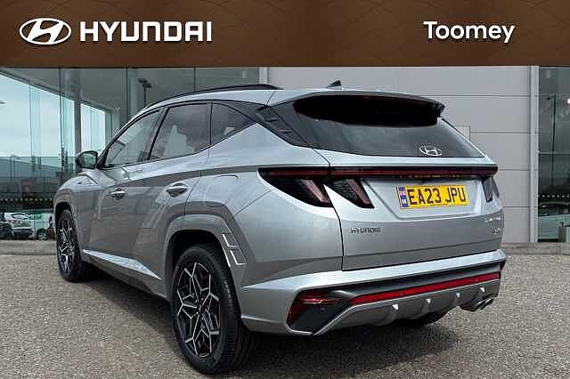Hyundai TUCSON 1.6 H T Gdi N Line Suv 5dr Petrol Hybrid Auto Euro 6 (s/s) (230 Ps) Shimmering Silver