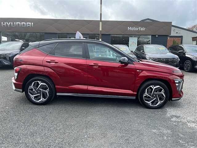 Hyundai KONA 1.6 h-GDi N Line SUV 5dr Petrol Hybrid DCT Euro 6 (s/s) (141 ps) Red