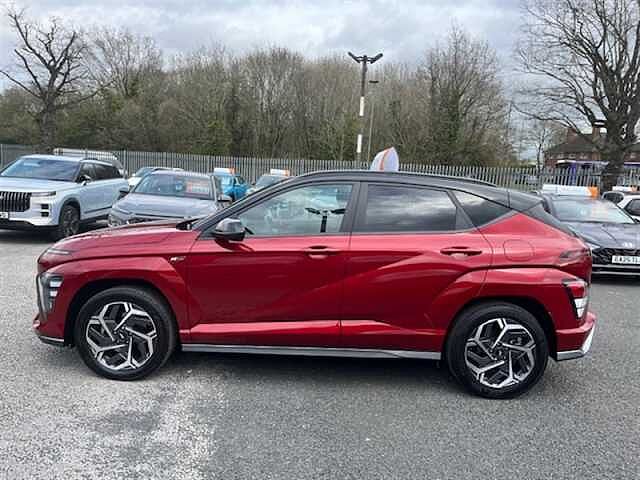 Hyundai KONA 1.6 h-GDi N Line SUV 5dr Petrol Hybrid DCT Euro 6 (s/s) (141 ps) Red