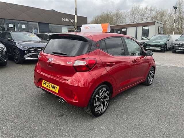 Hyundai I10 1.0 T-GDi N Line Hatchback 5dr Petrol Manual Euro 6 (s/s) (100 ps) Red