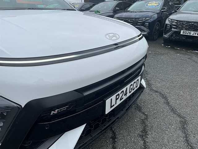 Hyundai KONA 1.6 h-GDi N Line S SUV 5dr Petrol Hybrid DCT Euro 6 (s/s) (141 ps) White