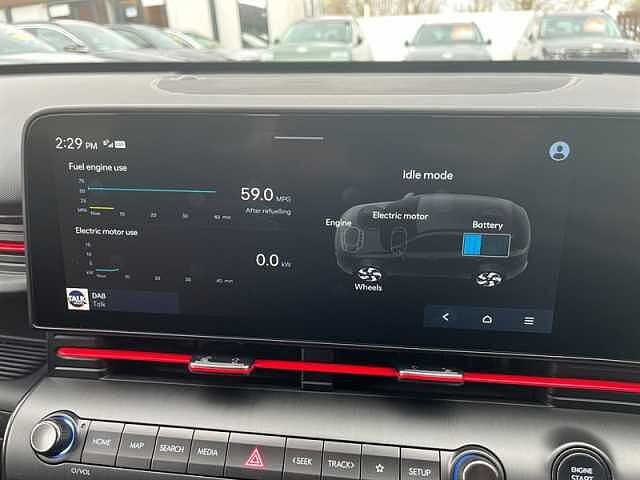 Hyundai KONA 1.6 h-GDi N Line S SUV 5dr Petrol Hybrid DCT Euro 6 (s/s) (141 ps) White