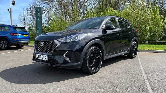 Hyundai TUCSON 1.6 CRDi MHEV N Line SUV 5dr Diesel Hybrid DCT Euro 6 (s/s) (136 ps) Black