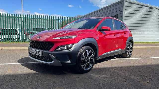 Hyundai KONA 1.0 T-GDi MHEV Premium SUV 5dr Petrol Hybrid Manual Euro 6 (s/s) (120 ps) Red