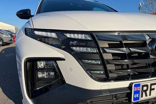 Hyundai TUCSON 1.6 H T Gdi N Line Suv 5dr Petrol Hybrid Auto Euro 6 (s/s) (230 Ps) Atlas White