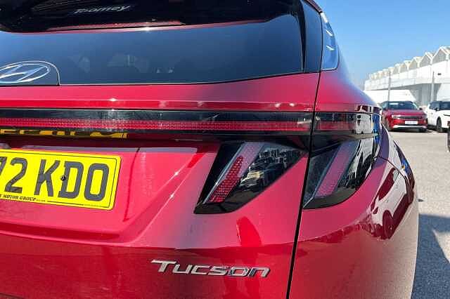 Hyundai TUCSON 1.6 T Gdi Mhev Premium Suv 5dr Petrol Hybrid Dct Euro 6 (s/s) (150 Ps) Sunset Red