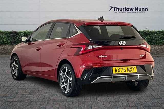 Hyundai I20 1.0 T-GDi Tech Line Hatchback 5dr Petrol DCT Euro 6 (s/s) (90 ps) Dragon Red