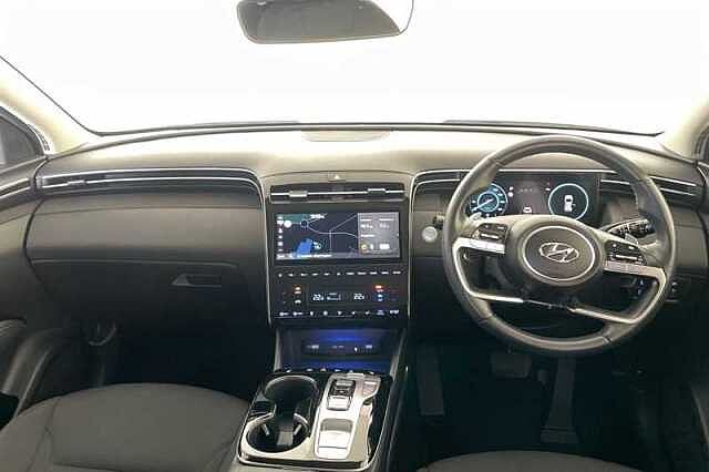 Hyundai TUCSON 1.6 h T-GDi Premium SUV 5dr Petrol Hybrid Auto Euro 6 (s/s) (230 ps) White