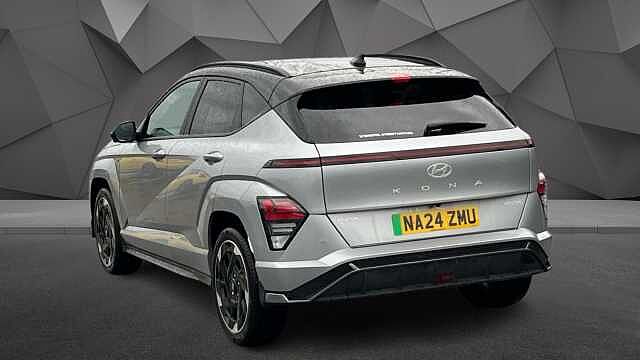 Hyundai KONA ELECTRIC KONA 160kW N Line S 65kWh 5dr Auto SUV Shimmering Silver (2TR)