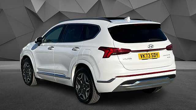 Hyundai SANTA FE 1.6 TGDi Hybrid Ultimate = LUX 5dr 4WD Auto White Cream