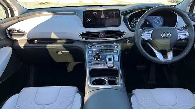 Hyundai SANTA FE 1.6 TGDi Hybrid Ultimate = LUX 5dr 4WD Auto White Cream