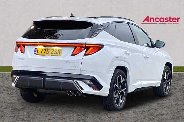 Hyundai TUCSON 1.6T Plug-in Hybrid N Line S 5dr Auto Pearl - Serenity white