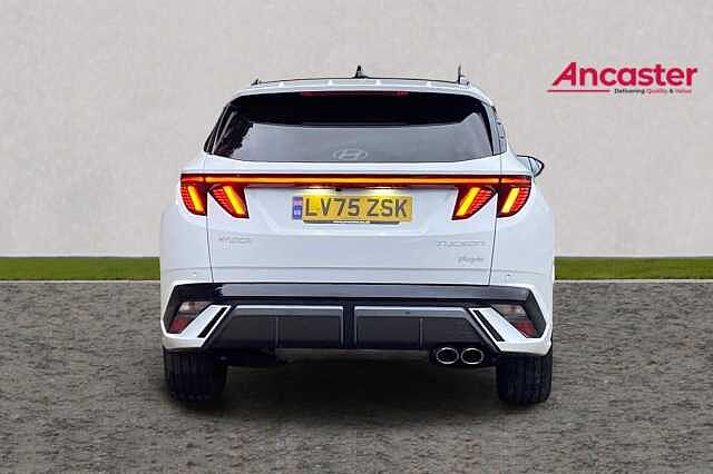 Hyundai TUCSON 1.6T Plug-in Hybrid N Line S 5dr Auto Pearl - Serenity white