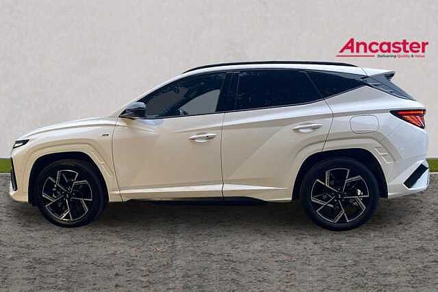 Hyundai TUCSON 1.6T Plug-in Hybrid N Line S 5dr Auto Pearl - Serenity white