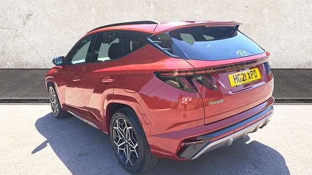 Hyundai TUCSON 1.6 T-GDi MHEV N Line SUV 5dr Petrol Hybrid DCT Euro 6 (s/s) (150 ps) Red
