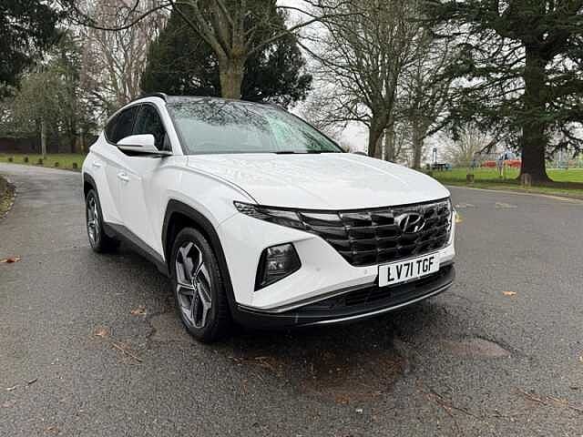 Hyundai TUCSON 1.6 h T-GDi Ultimate SUV 5dr Petrol Hybrid Auto Euro 6 (s/s) (230 ps) White