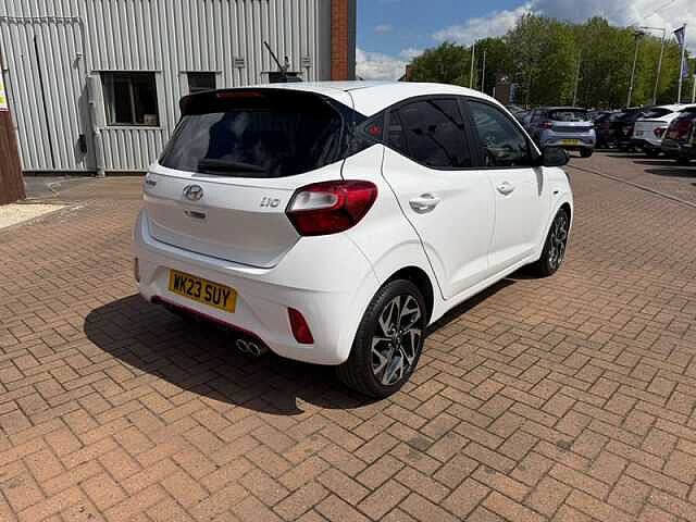 Hyundai I10 1.0 T-GDi N Line Hatchback 5dr Petrol Manual Euro 6 (s/s) (100 ps) White