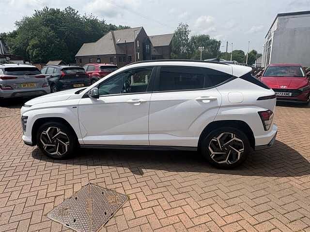 Hyundai KONA 1.0 T-GDi N Line SUV 5dr Petrol DCT Euro 6 (s/s) (120 ps) White